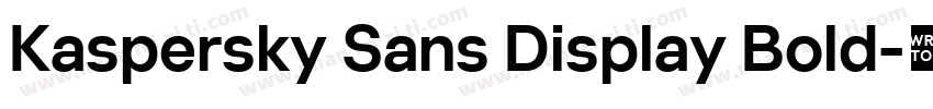 Kaspersky Sans Display Bold字体转换